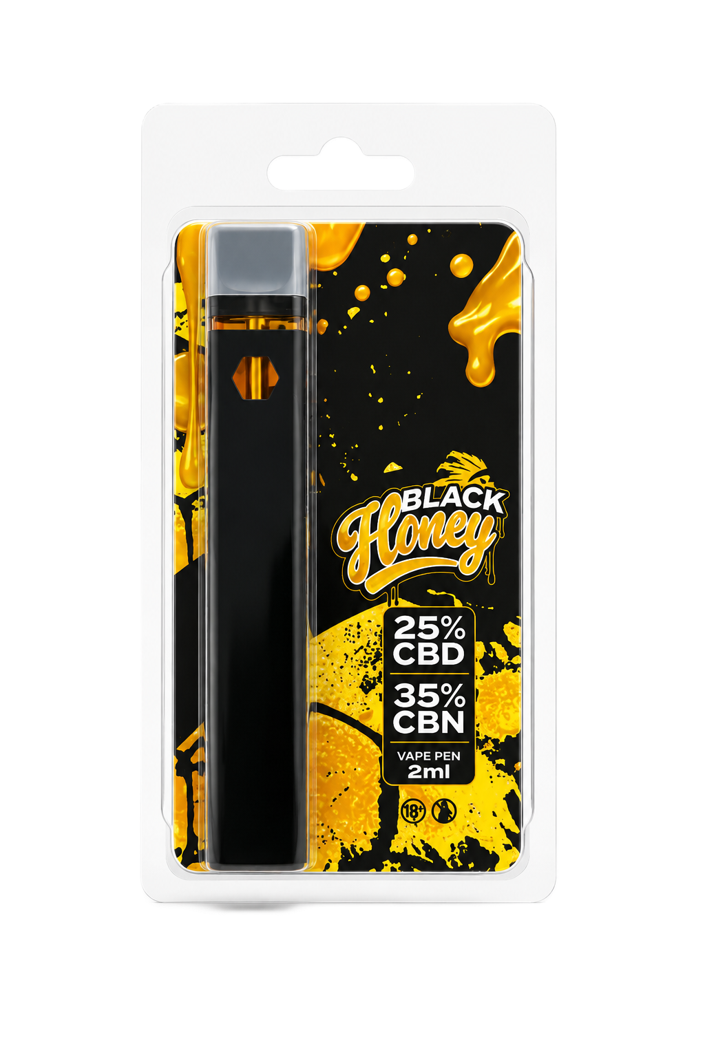 Aromatizador Black Honey · 2 ml — flor de CBD premium · 25% CBD · THC <0,2%